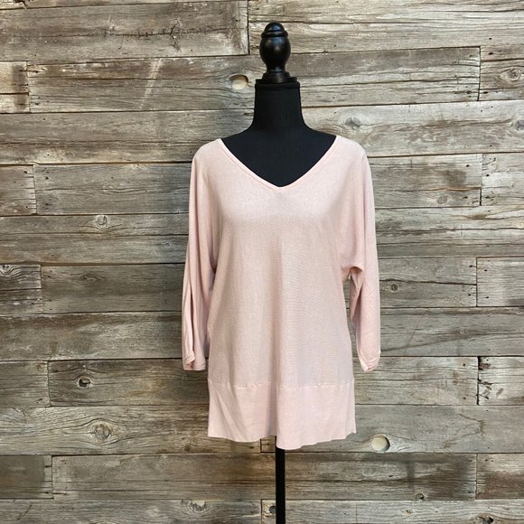 🌟🌸Talbots Batwing Pink Lightweight Sweater🌸🌟 - Picture 2 of 8